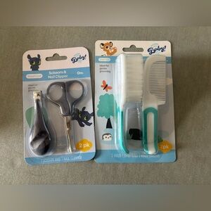NWT: Baby Grooming Set - Nail Scissors & Clipper, Brush & Comb